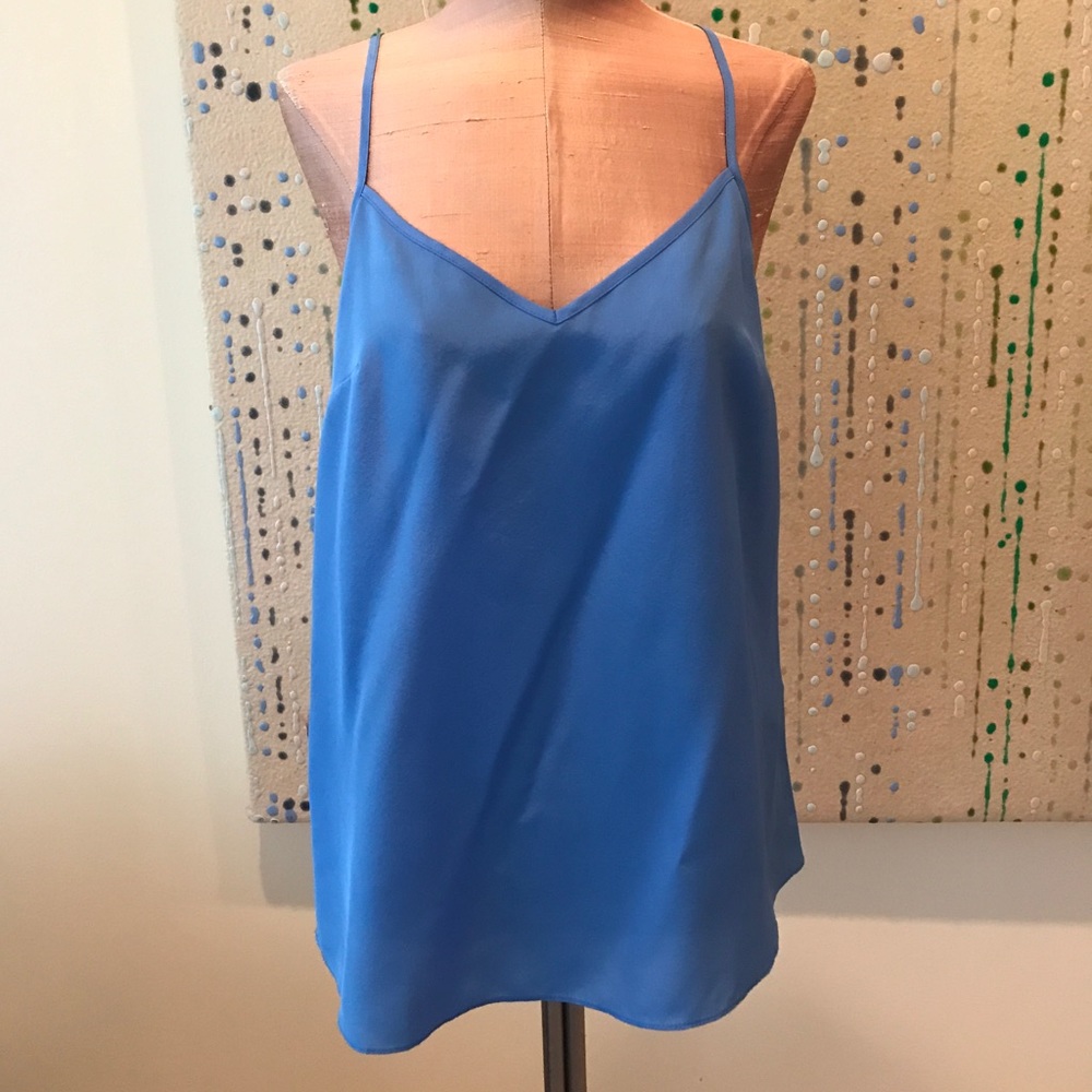 Silky blue Lilly tank top